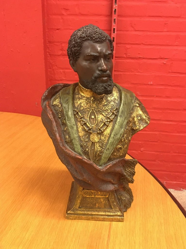 Goldscheider, "othello", Terracotta Bust, Signed Circa 1900