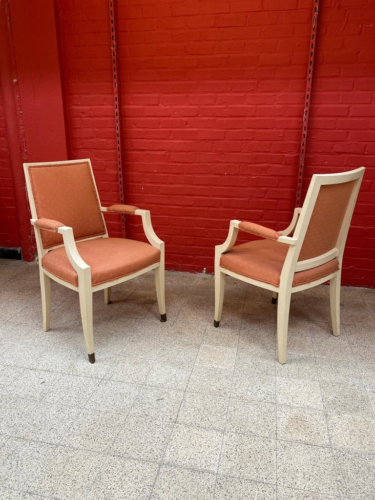 Pair Of Art Deco Period Armchairs, In The Style Of André Arbus, Circa 1930/1940-photo-2