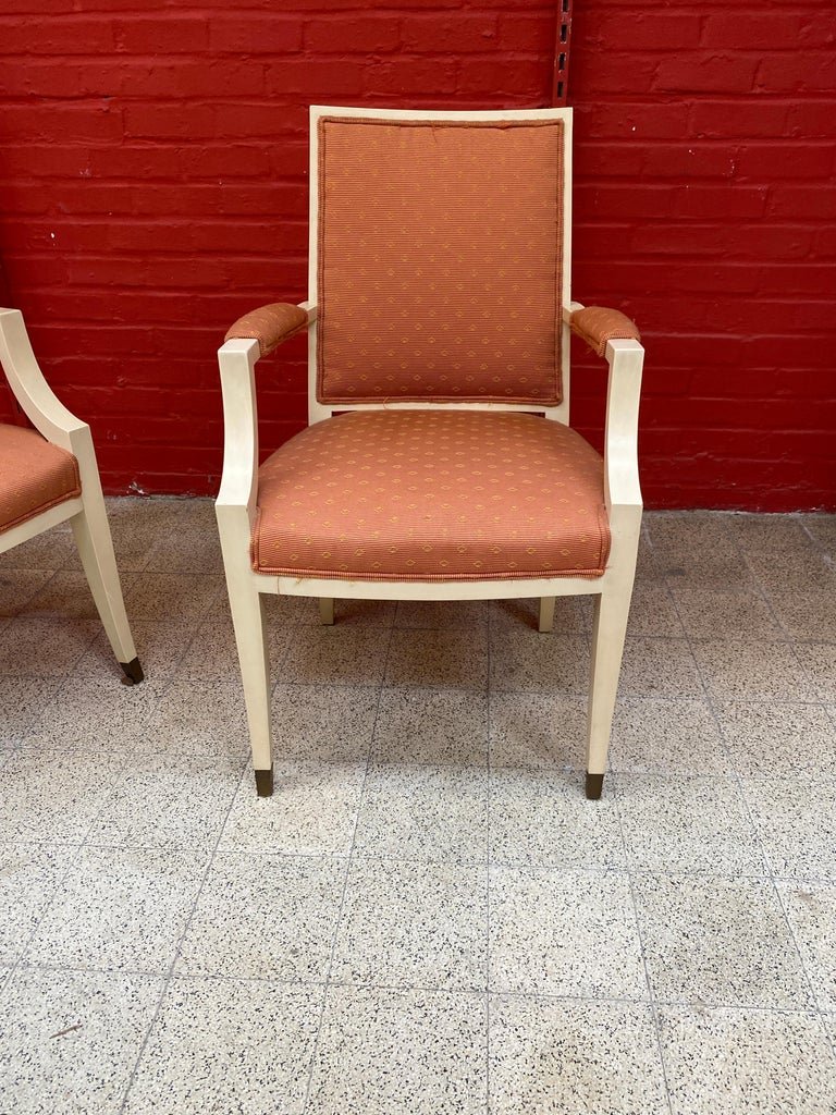 Pair Of Art Deco Period Armchairs, In The Style Of André Arbus, Circa 1930/1940-photo-3