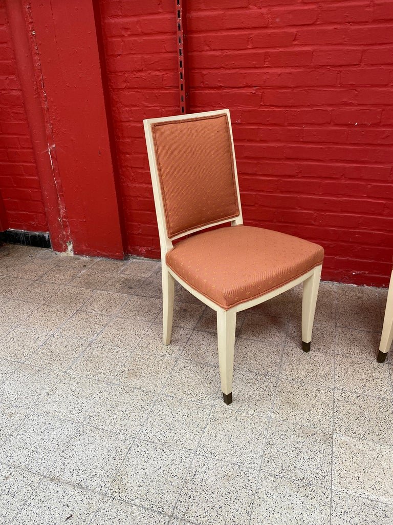 6 Art Deco Chairs In The Style Of Andre Arbus-photo-4