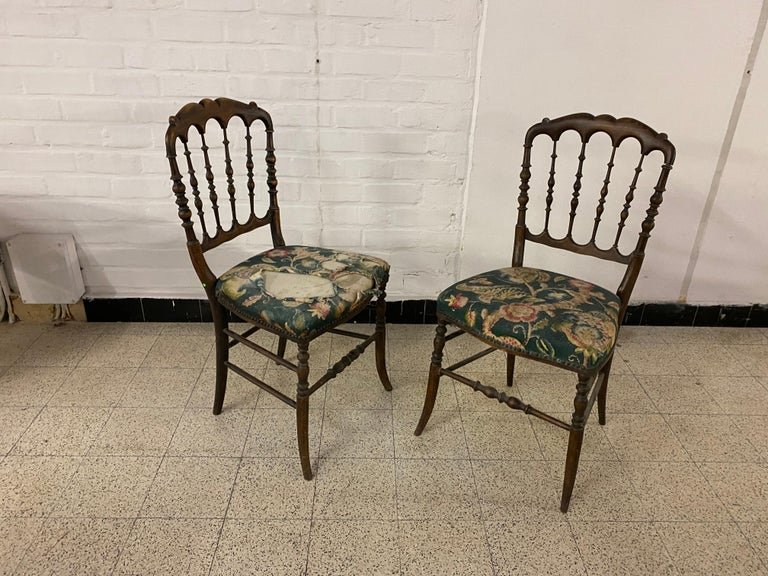 Pair Of Napoleon 3 Chairs, To Cover-photo-2
