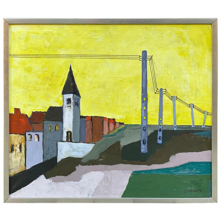 J. Vanneste, Oil On Canvas Circa 1950/1960, Signed