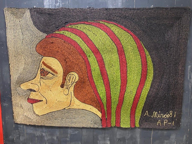 Rope Tapestry Signed And Dated 81-photo-1