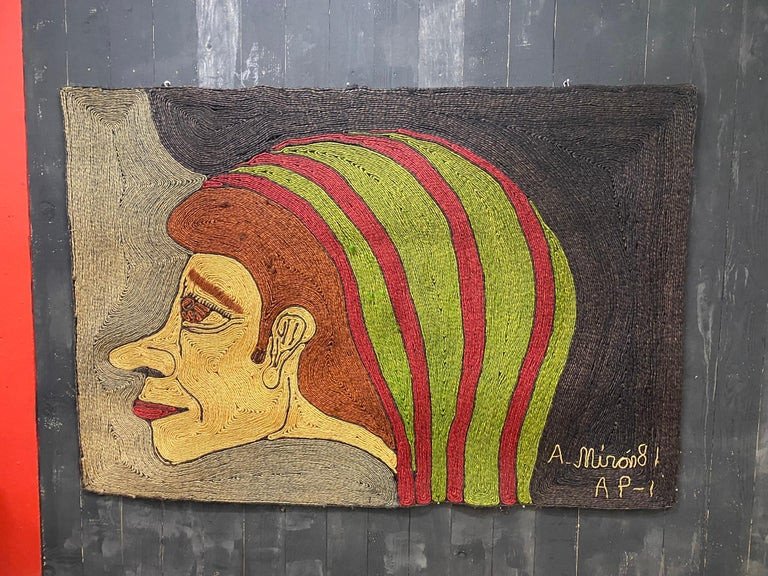 Rope Tapestry Signed And Dated 81-photo-6