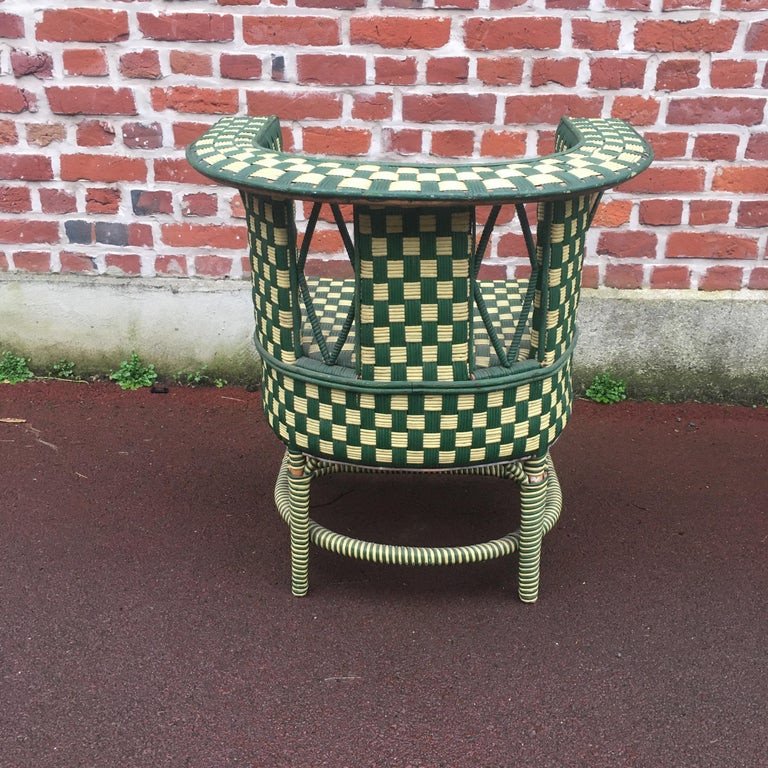 Rattan Set Art Deco Period Circa 1920/1930-photo-5