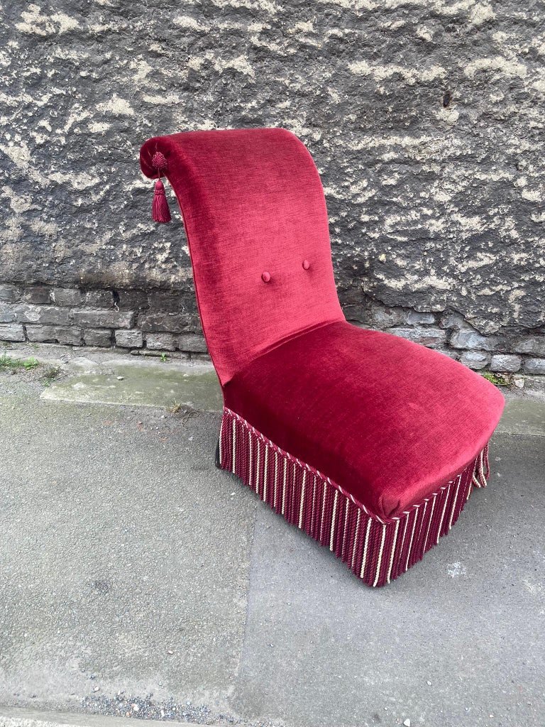 Pair Of Napoleon 3 Fireside Chairs,-photo-2