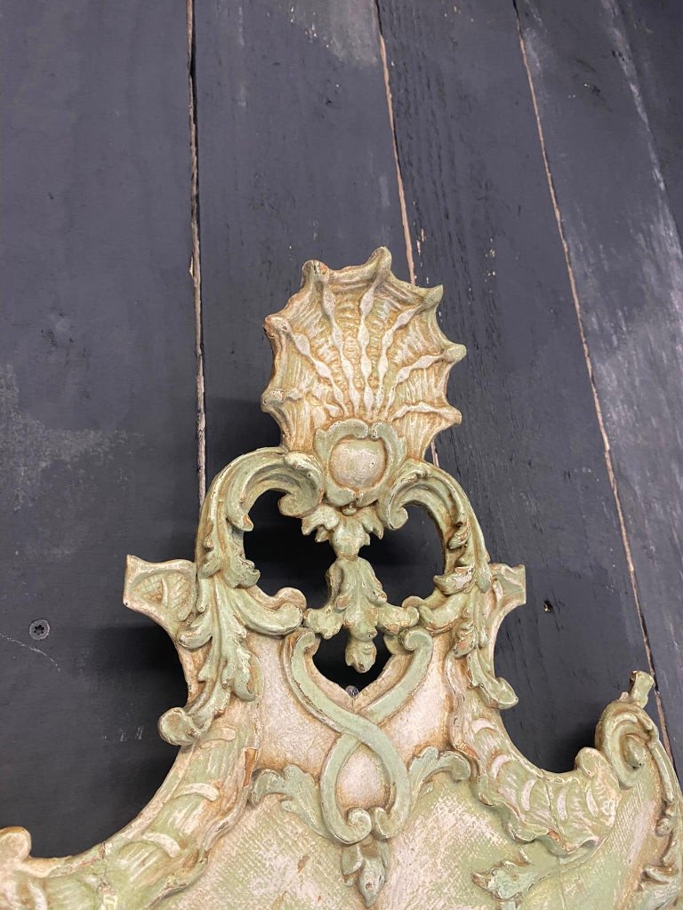 Old Italian Mirror In Carved And Patinated Wood Circa 1900-photo-5