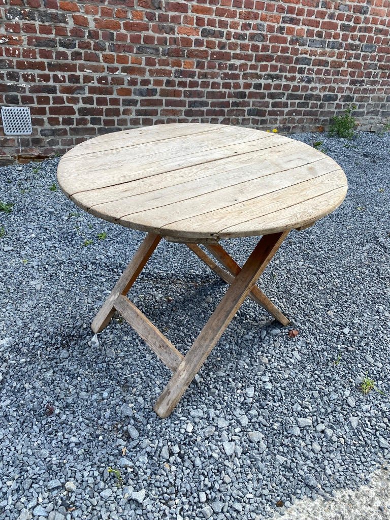 Une Ancienne Table De Vigneron En Sapin Fin XIX Eme-photo-1