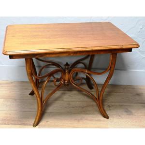 Table Art Nouveau En Bois Fruitier Circa 1900