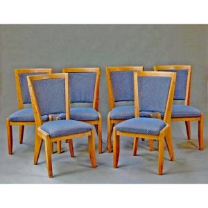 Guillerme Et Chambron , 6 Chaises  , Edition Votre Maison, Circa 1960