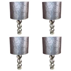 4 Steel Lamps Circa 1960/1970