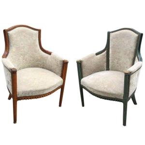 2 Elegant Art Deco Armchairs Circa 1920/1930 Can Be Paired 