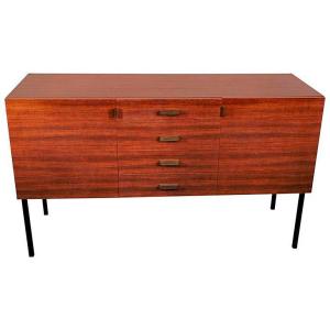 Laminate And Metal Chest Of Drawers In The Style Of Arp Circa 1950/1960