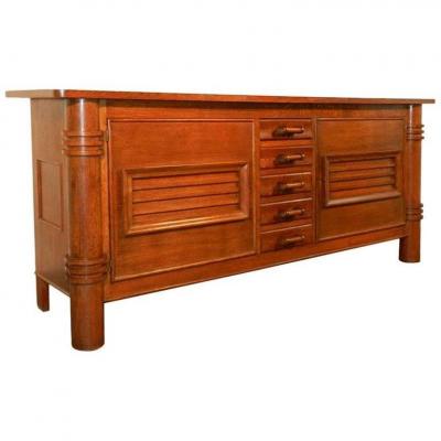 Charles Dudouyt Buffet Art Deco, Edition La Gentilhommiere Circa 1940