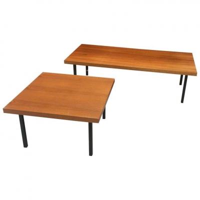 2 Living Room Tables In The Style Of Knoll, Circa 1960