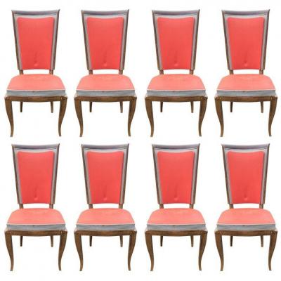 Suite Of 8 Chairs Art Deco Period, Circa 1930/1940