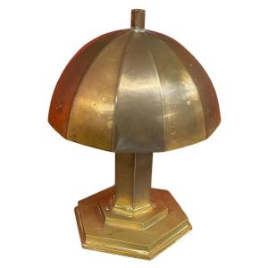 Charmante Lampe Art Deco En Bronze Circa 1925