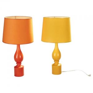 Philippe Capelle, Pair Of Lacquered Wood Lamps Circa 1970