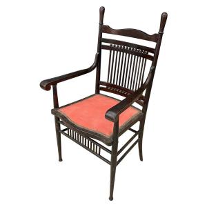 Original Fauteuil En Chêne Circa 1900