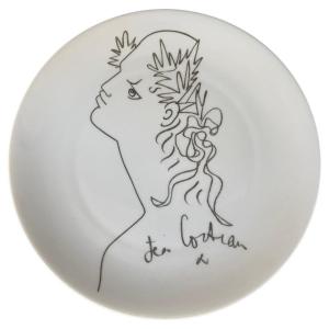 Jean Cocteau , Plat En Porcelaine Limoges, Numeroté 144/250