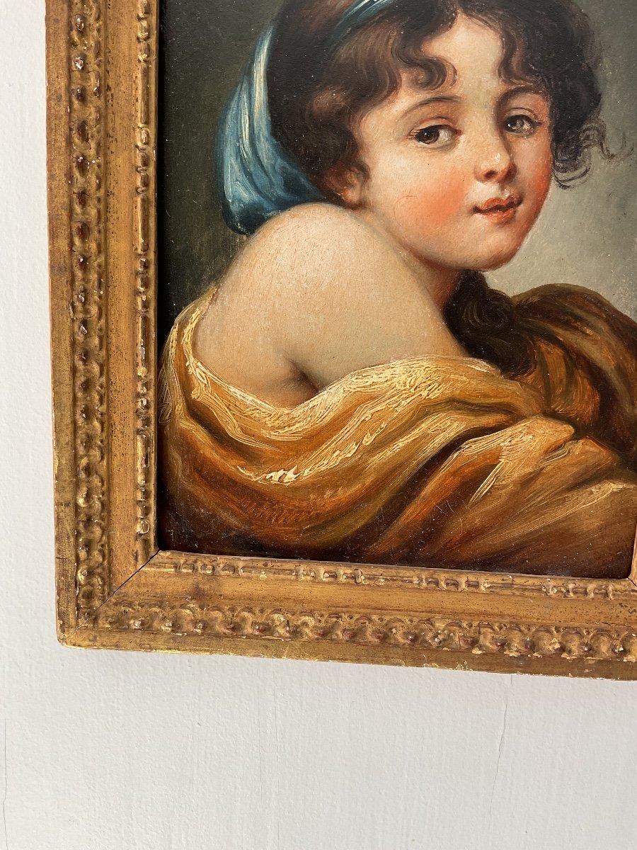 Painting Portrait Of Little Girl -photo-4