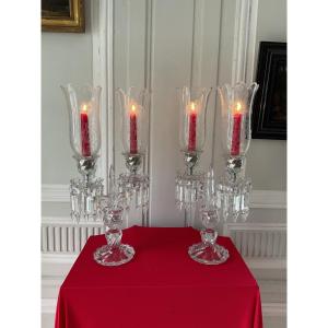 Pair Of Girandoles With 2 Arms Of Lights From Maison Baccarat