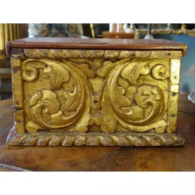 Box In Golden Wood Louis XIV Era