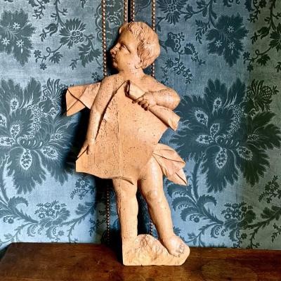 Charming 18th Century Wooden Character