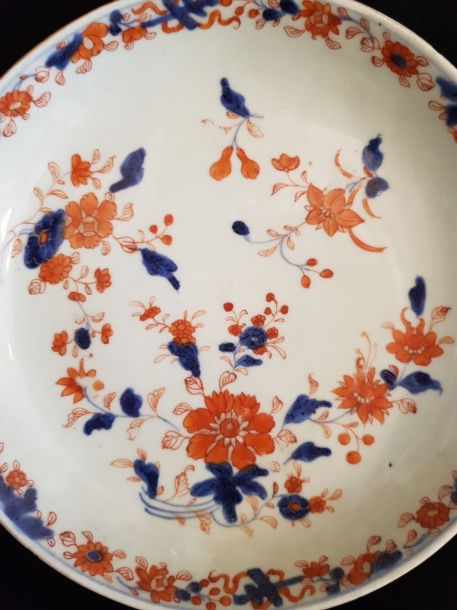 Assiette En Porcelaine Imari Chine (xixe Siècle)-photo-4