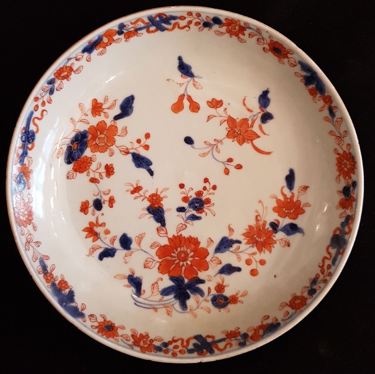 Assiette En Porcelaine Imari Chine (xixe Siècle)-photo-4