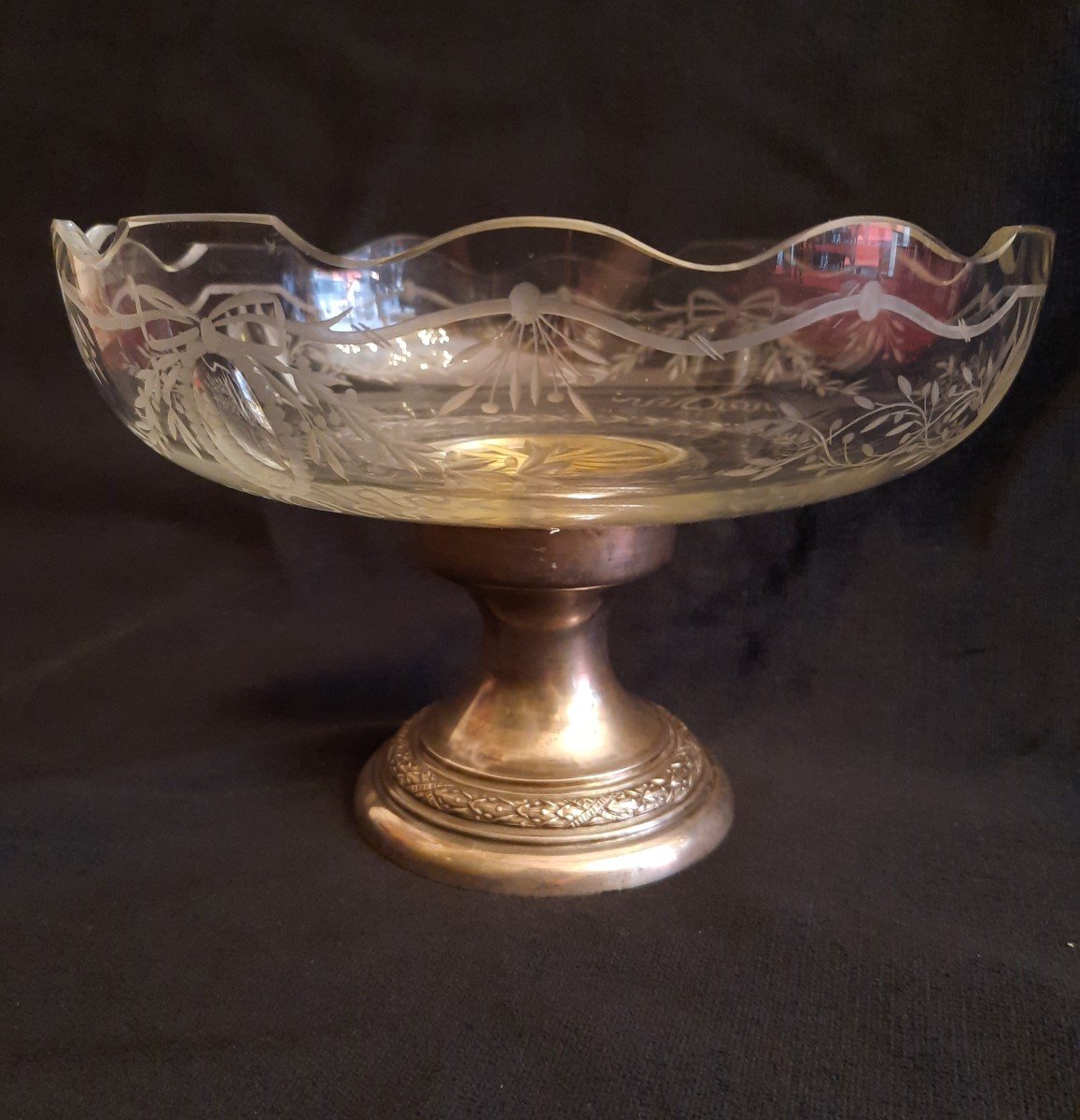 Crystal And Silver Cup (20th Century)