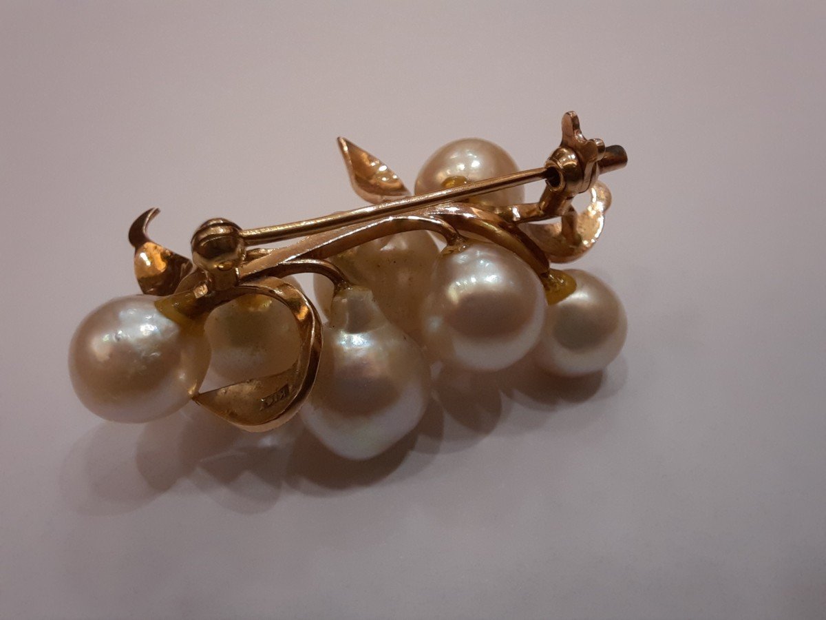 Gold And Pearl Brooch -photo-3