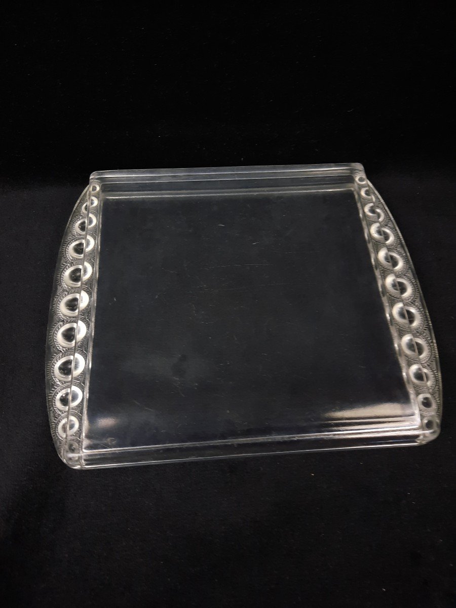 Lalique France Crystal Tray (20th Century)-photo-3