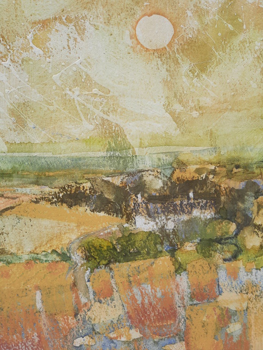 Gwilym Prichard (1931-2015) - Pastel On Paper - Landscape -photo-3