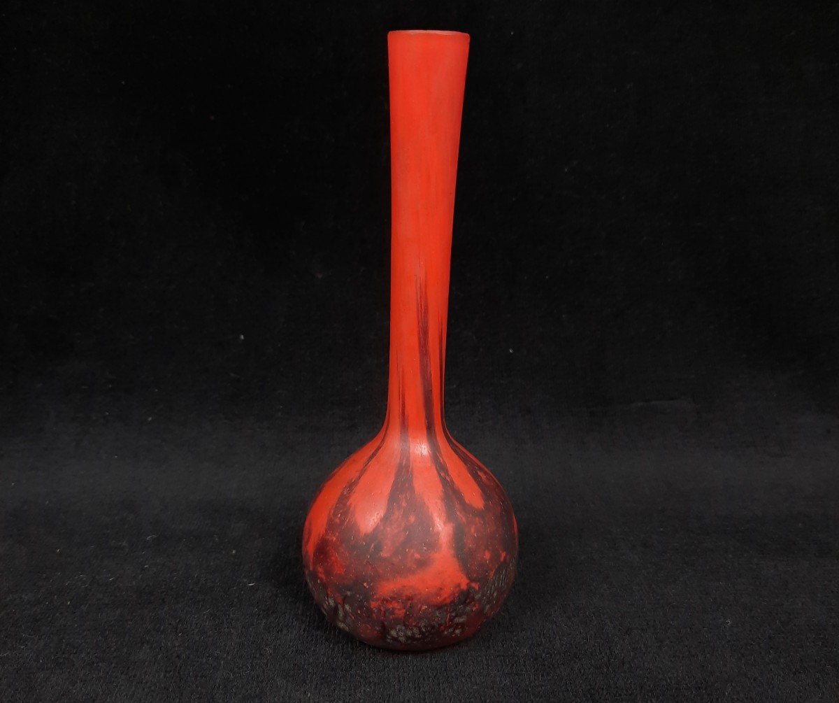 André Delatte Nancy - Small Glass Vase 