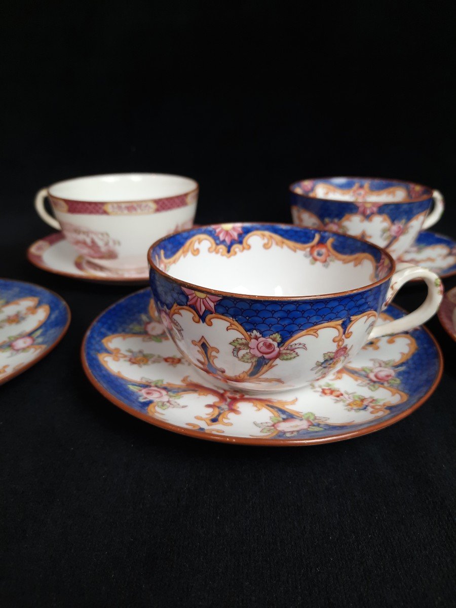 Sarreguemines Porcelain Tea Cup Set-photo-2