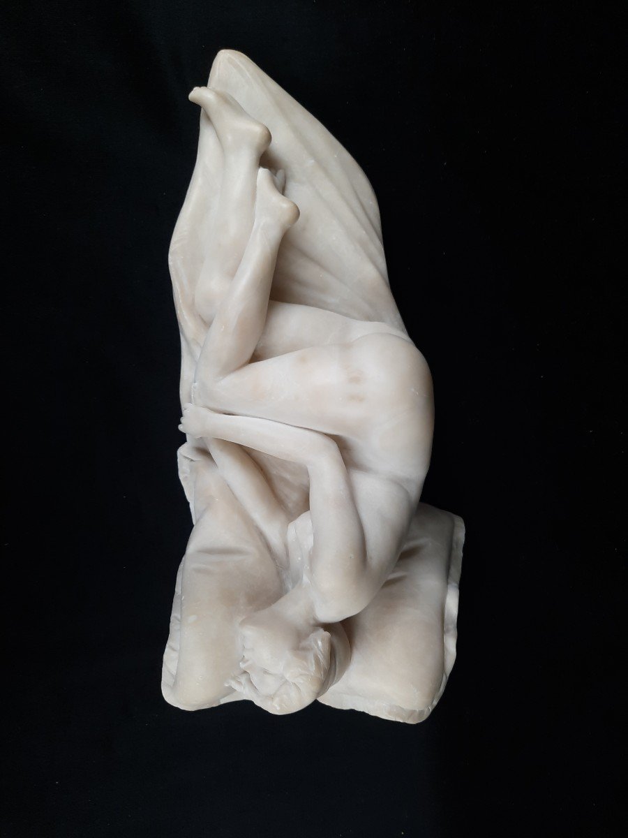 P. Emilio Fiaschi (1858 – 1941) - Alabaster Sculpture -photo-2