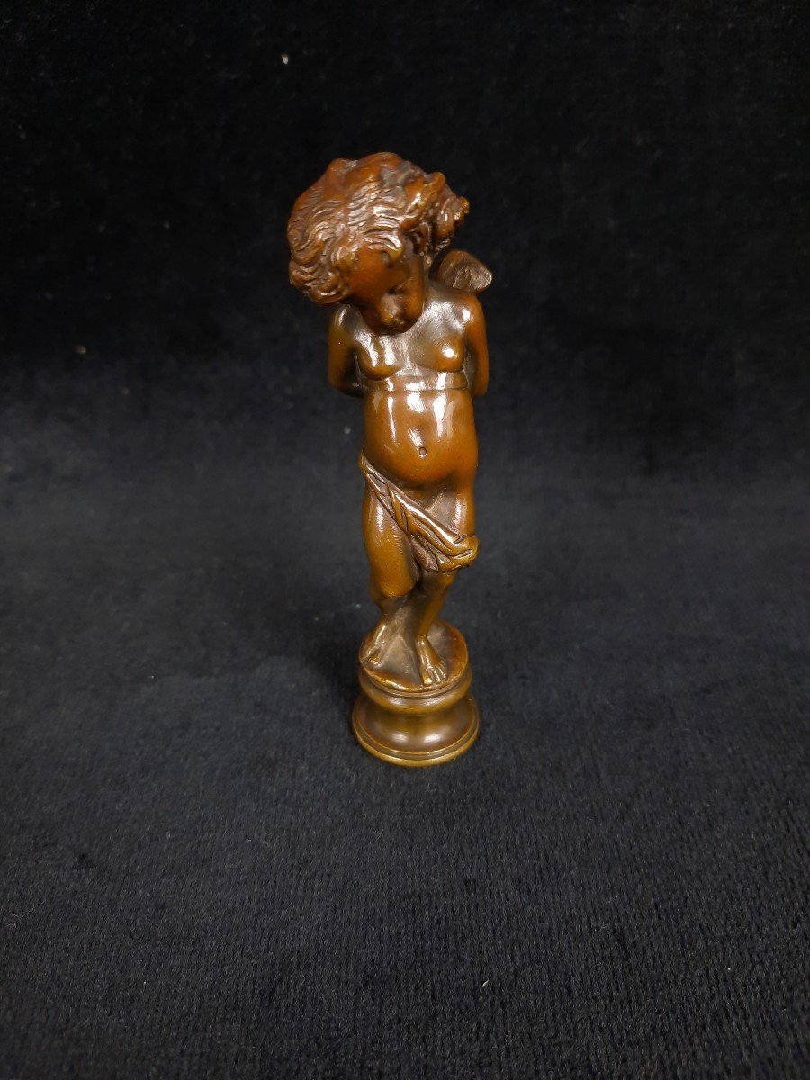 Bronze Stamp - Putti (19th Century) -photo-2