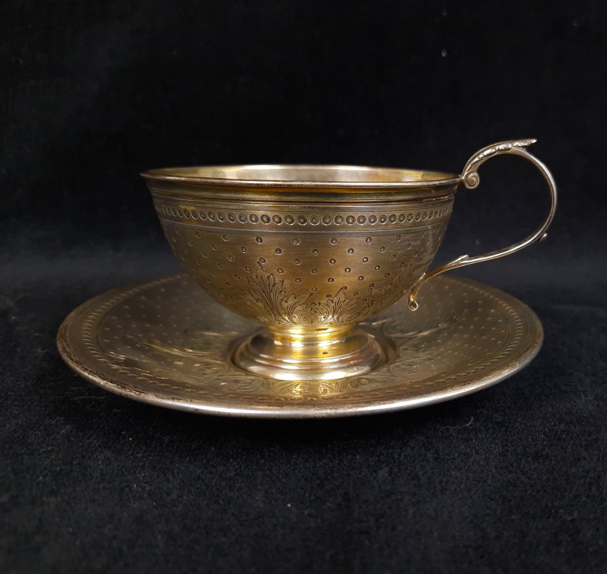 Tasse En Argent Minerve (xixe Siècle)