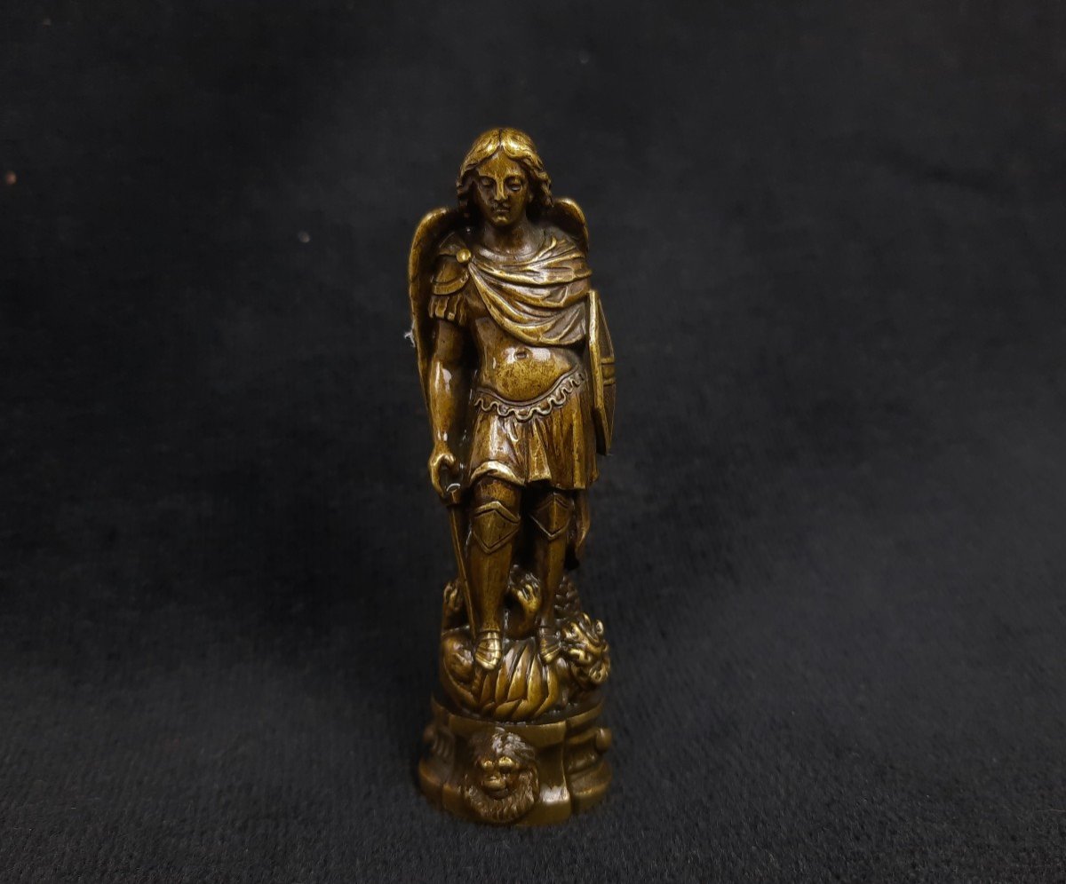 Petit Bronze / Cachet Saint Michel (xixe Siècle)