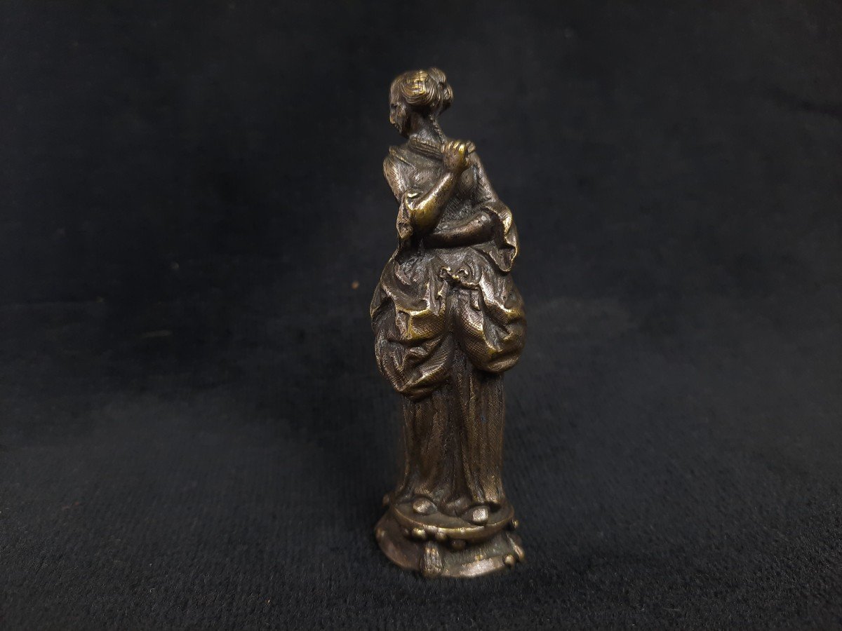 Petit Bronze / Cachet Femme (xixe Siècle)-photo-2