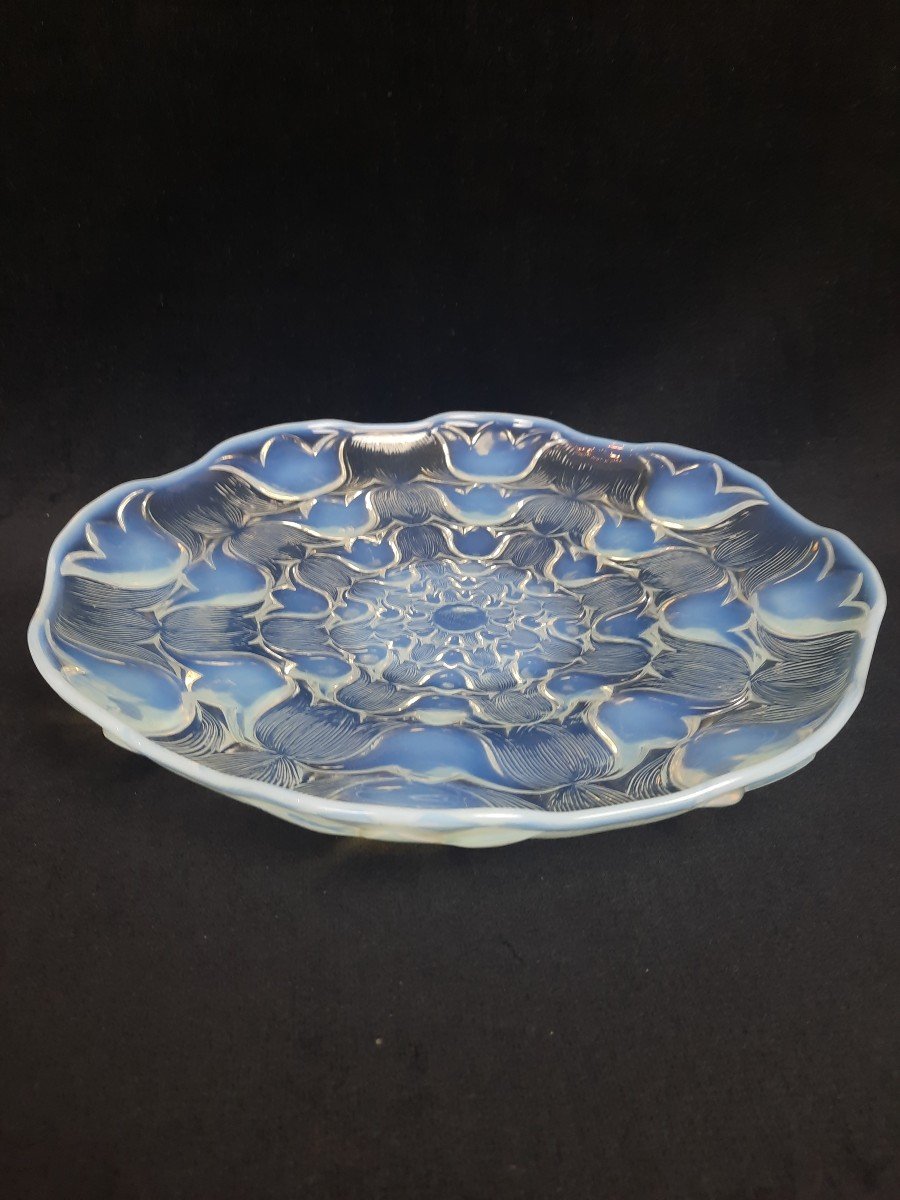 René Lalique - Opalescent Glass Bowl - Campanules-photo-2