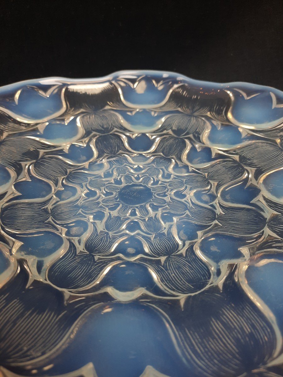 René Lalique - Opalescent Glass Bowl - Campanules-photo-3