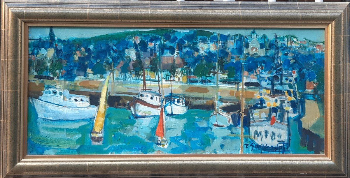 Pierre Gaillardot (1910-2002) - Huile Sur Toile - Deauville-photo-4