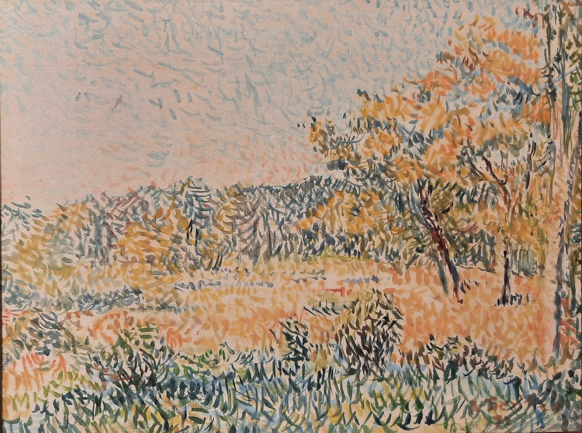 Andrée Séailles (1891-1986) - Watercolor On Paper - Landscape 