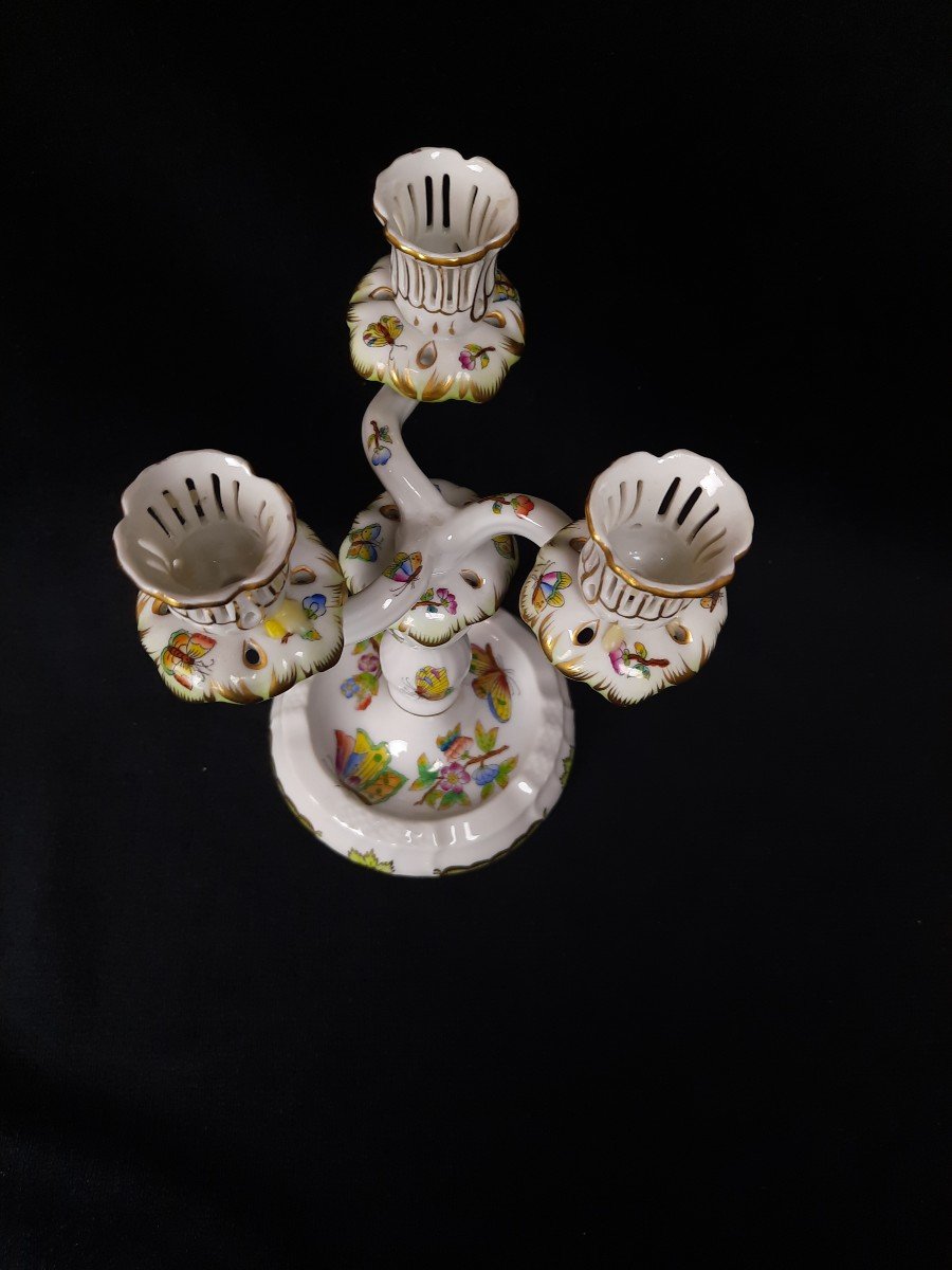 Porcelain Candlestick - Herend -photo-2