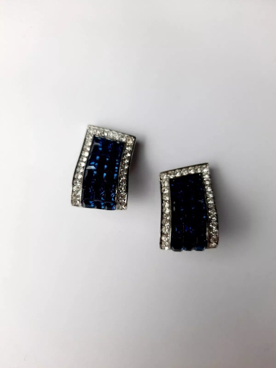 Vintage Silver Clip On Earrings -photo-4