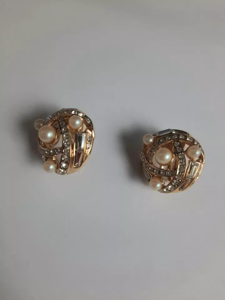 Nina Ricci - Boucles d'Oreilles Vintage  -photo-2