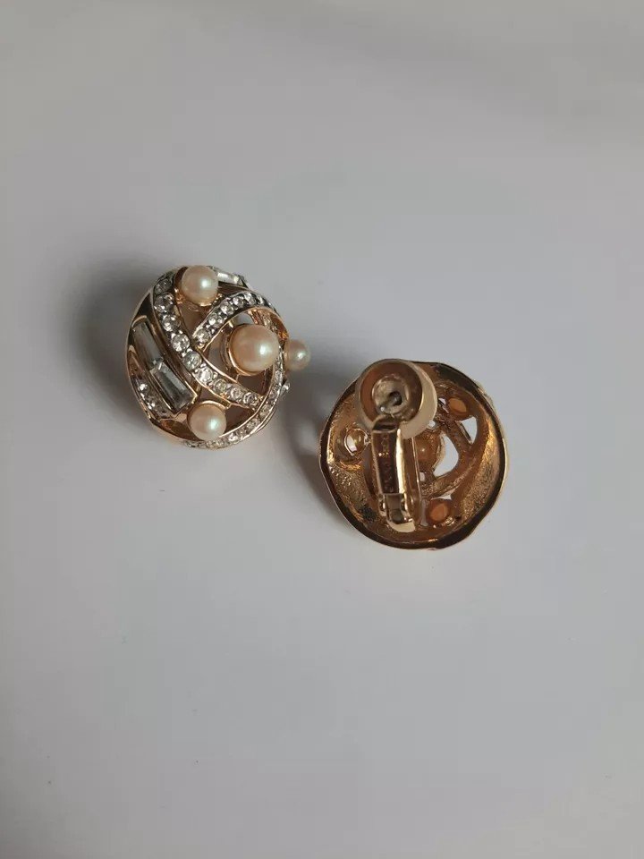 Nina Ricci - Boucles d'Oreilles Vintage  -photo-3