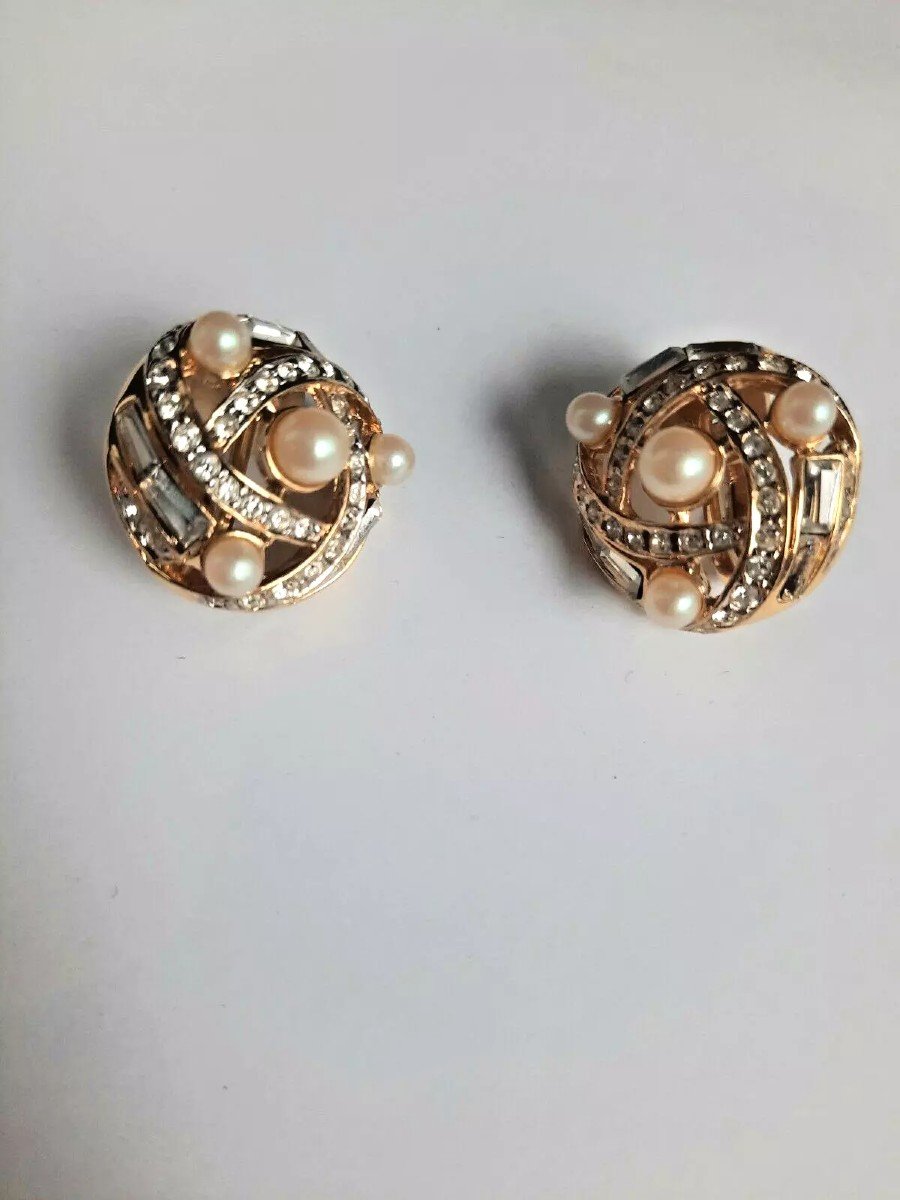 Nina Ricci - Boucles d'Oreilles Vintage  -photo-4